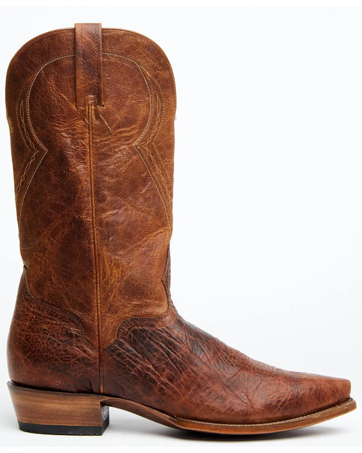 El Dorado Men's Rust Bison Western Boots - Snip Toe