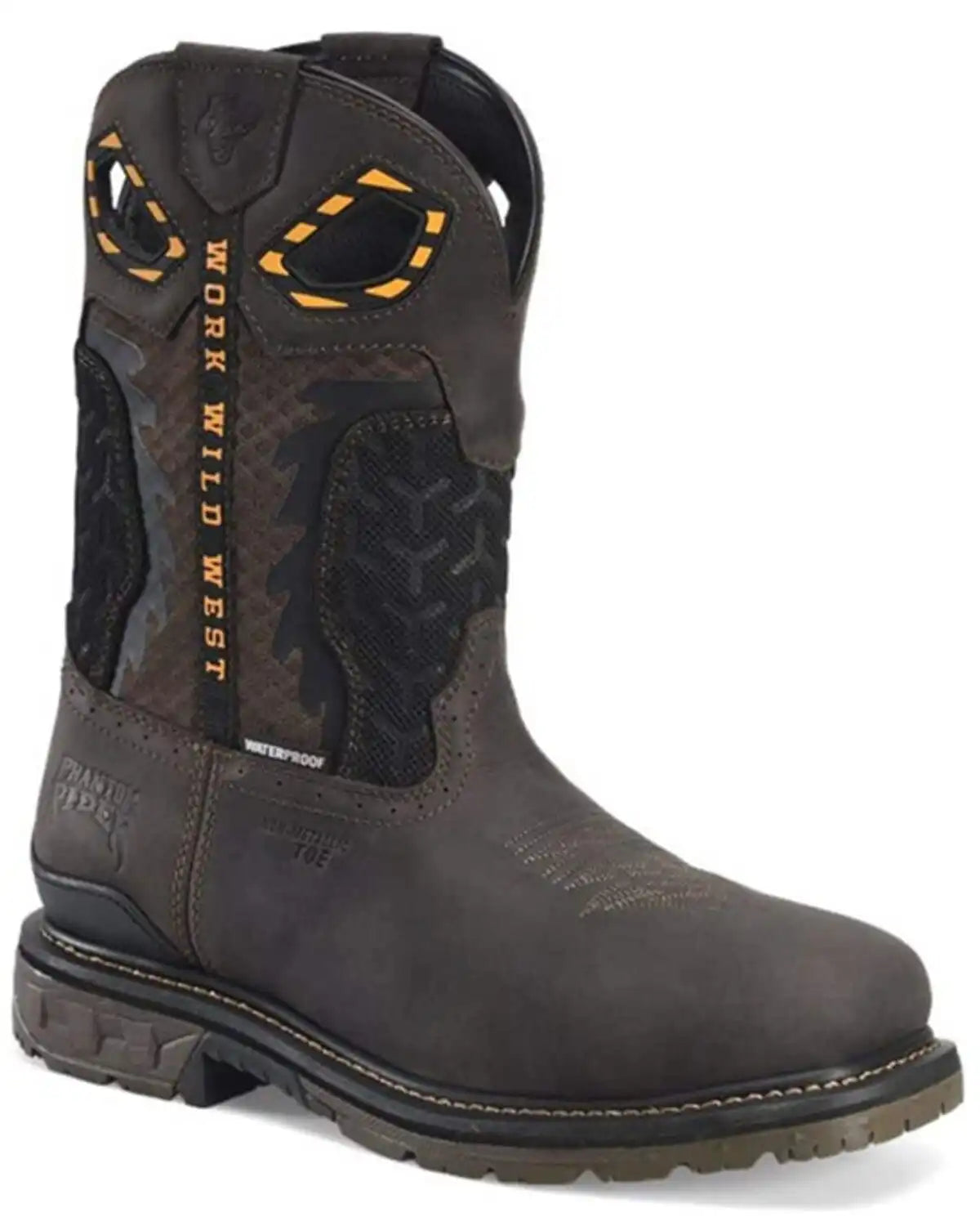 Double H Men's 11" Phantom Rider Waterproof Western Work Boots - Composite Toe