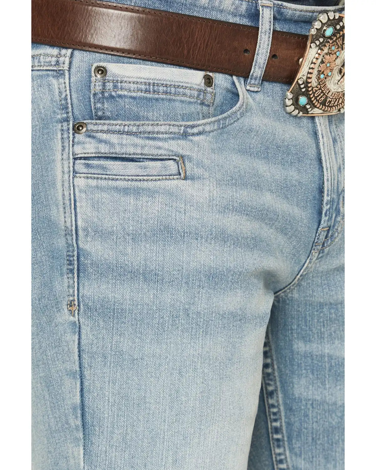 Cody James Men's Bronson Wash Jackson Slim Straight Stretch Concealed Carry Utility Jeans