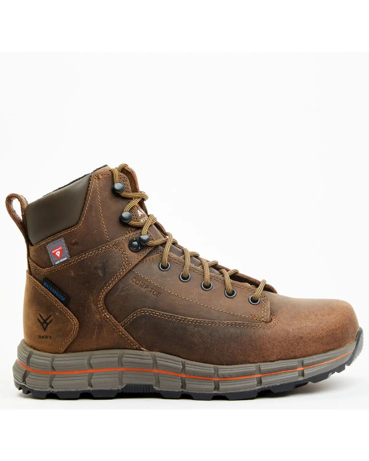 Hawx Men's 6" Insulated Lace-Up Waterproof Work Boots - Composite Toe