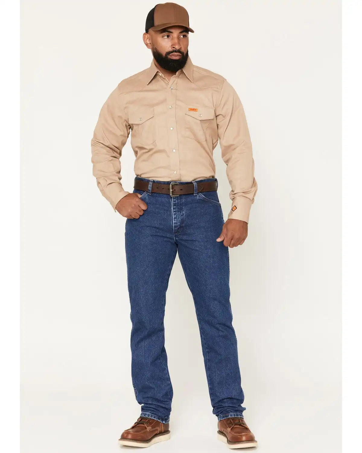 Wrangler Men's FR Classic Fit Straight Jeans