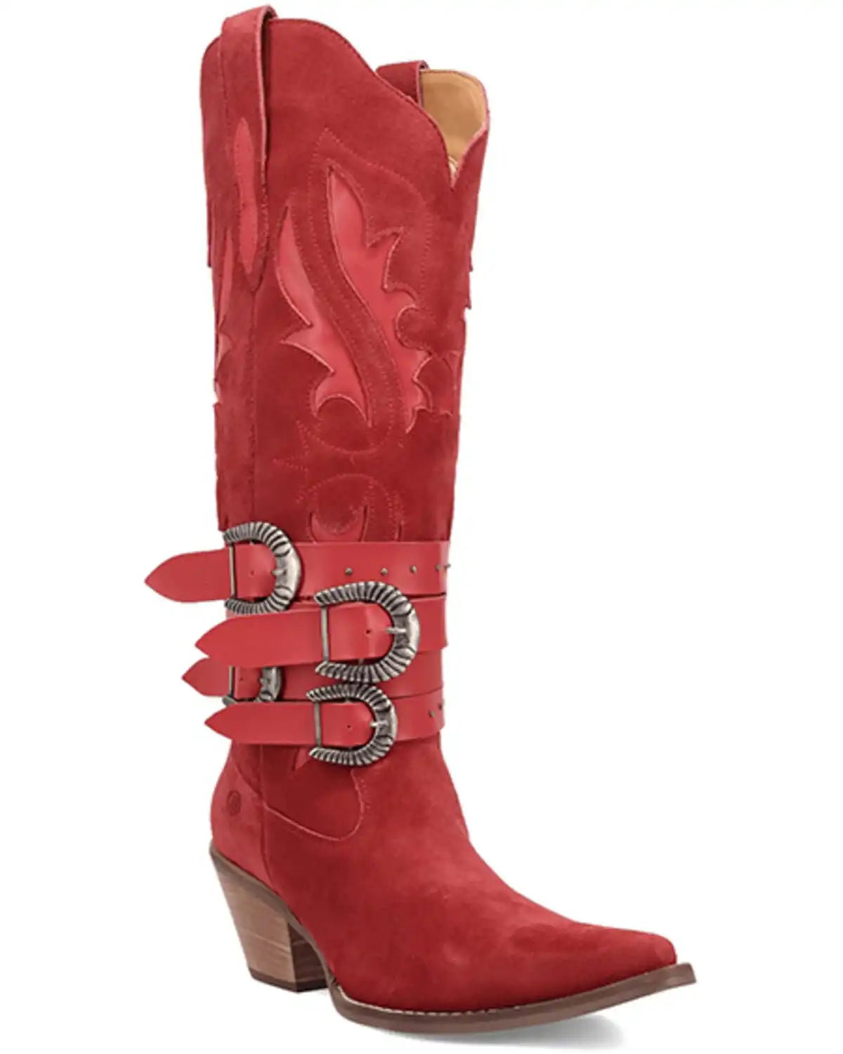 Dingo Women's Buck Wild Suede Tall Western Boots - Round Toe