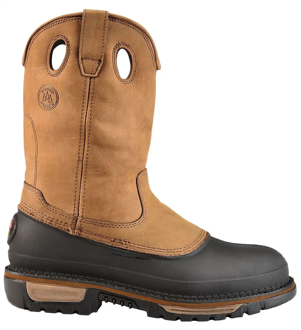 Georgia Boot Men's Mud Dog Waterproof Pull On Work Boots - Steel Toe