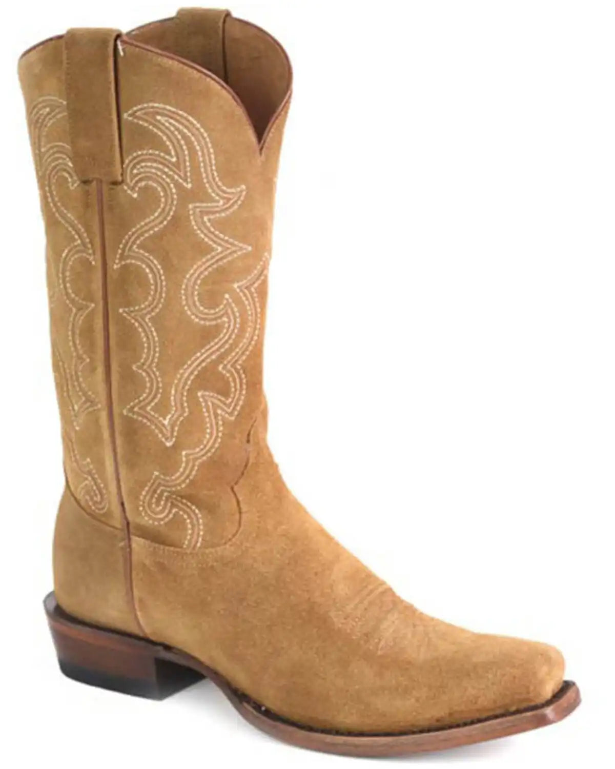 Stetson Men's Bronco Suede Western Boots - Round Toe
