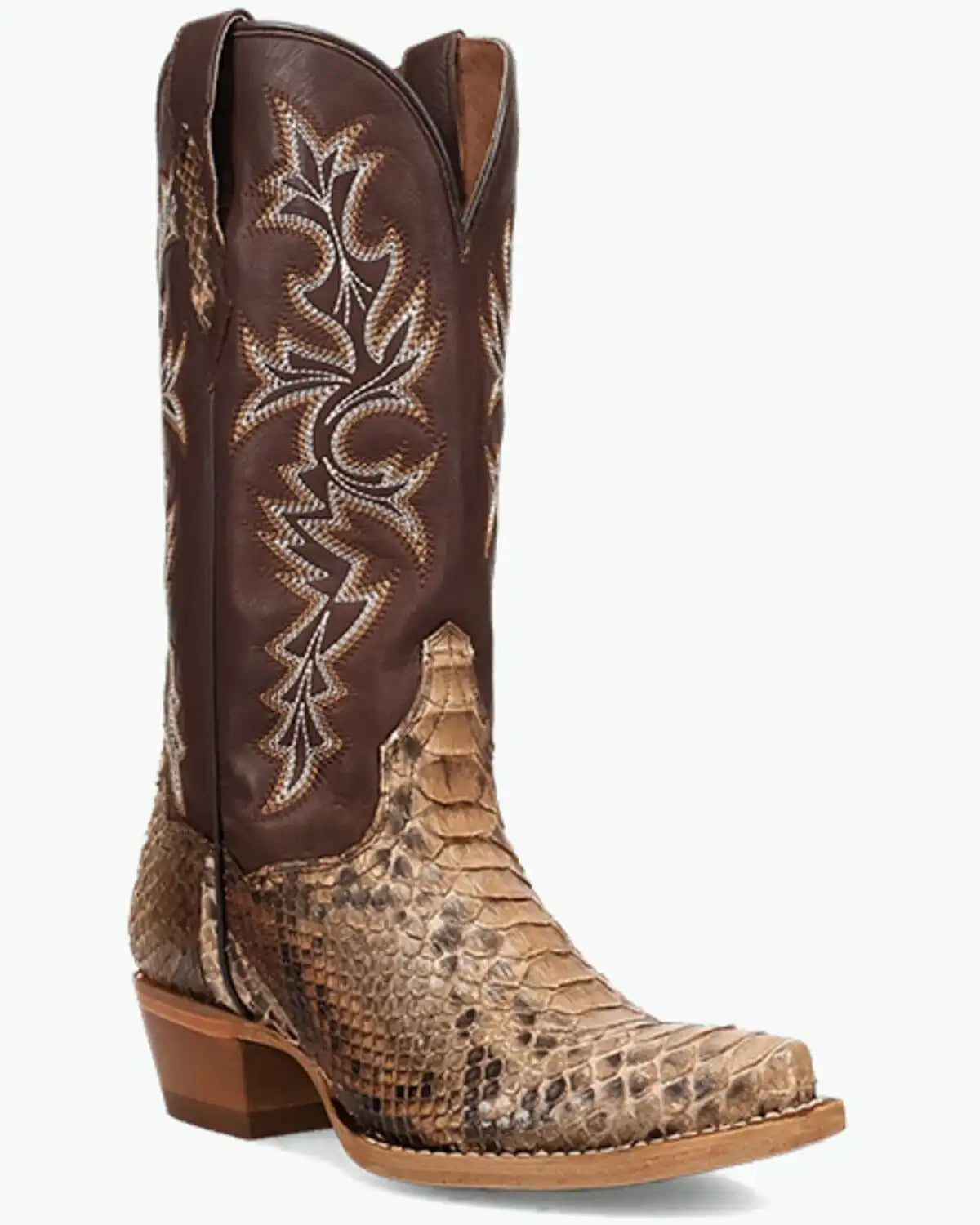 Dan Post Women's Exotic Python Western Boots - Snip Toe