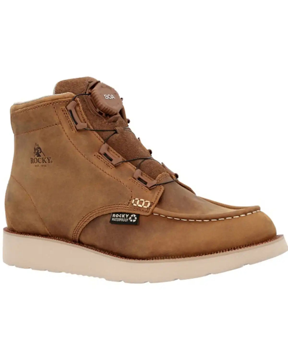 Rocky Men's Monocrepe Wedge 6" BOA® Work Boots - Soft Toe