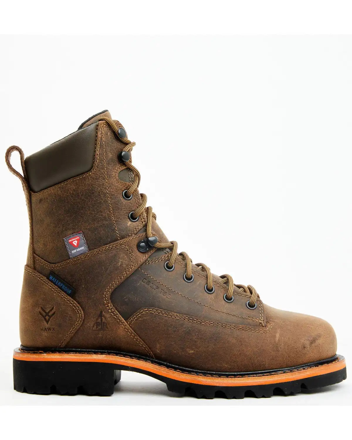 Hawx Men's 8" Insulated Lace-Up Waterproof Work Boots - Composite Toe