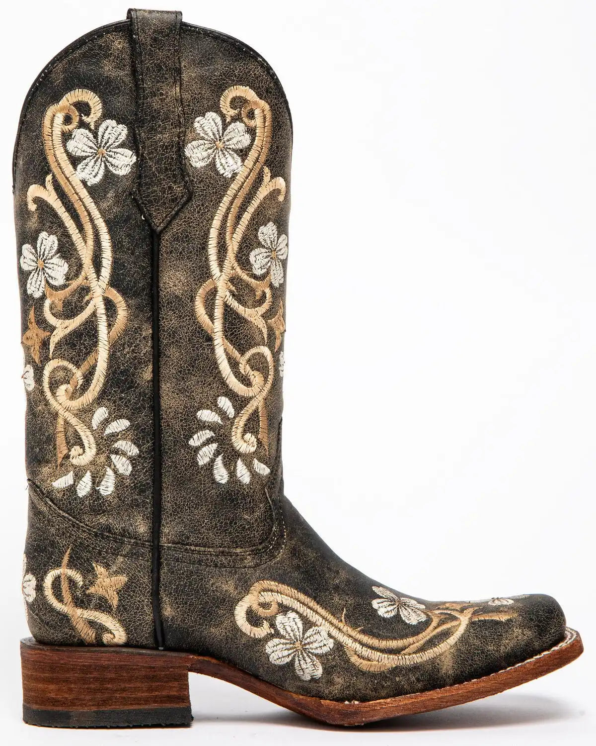 Circle G Women's Honey Cowhide Western Boots - Square Toe