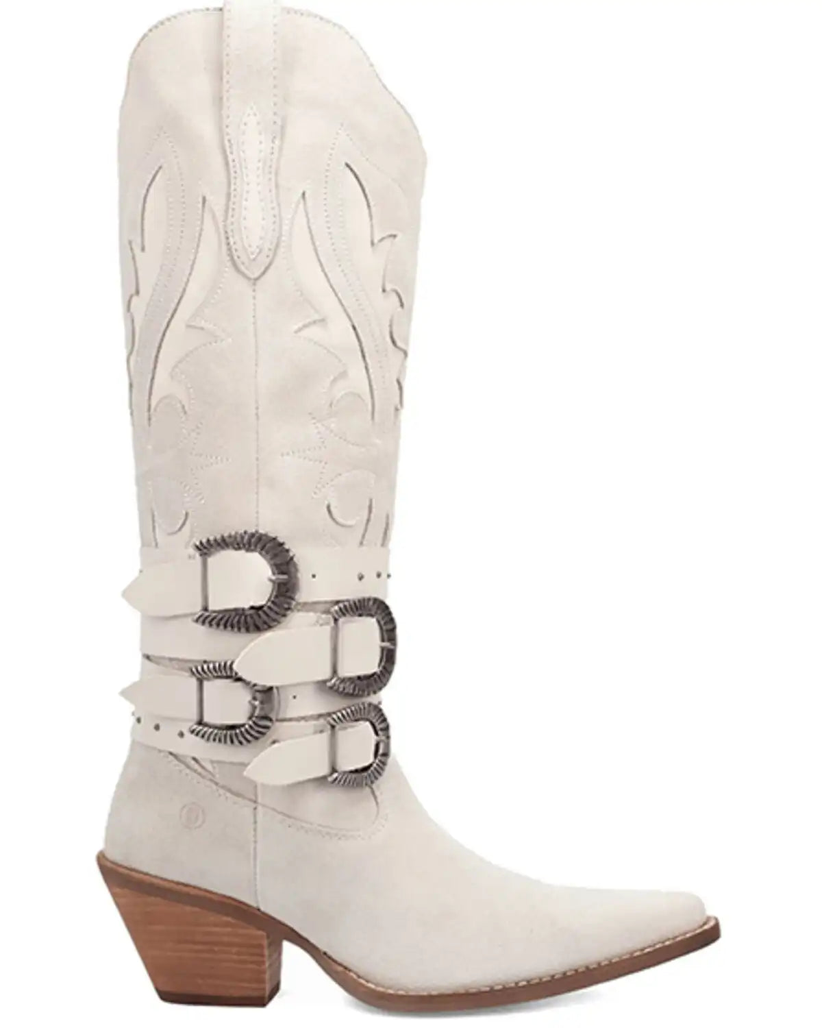 Dingo Women's Buck Wild Suede Tall Western Boots - Round Toe