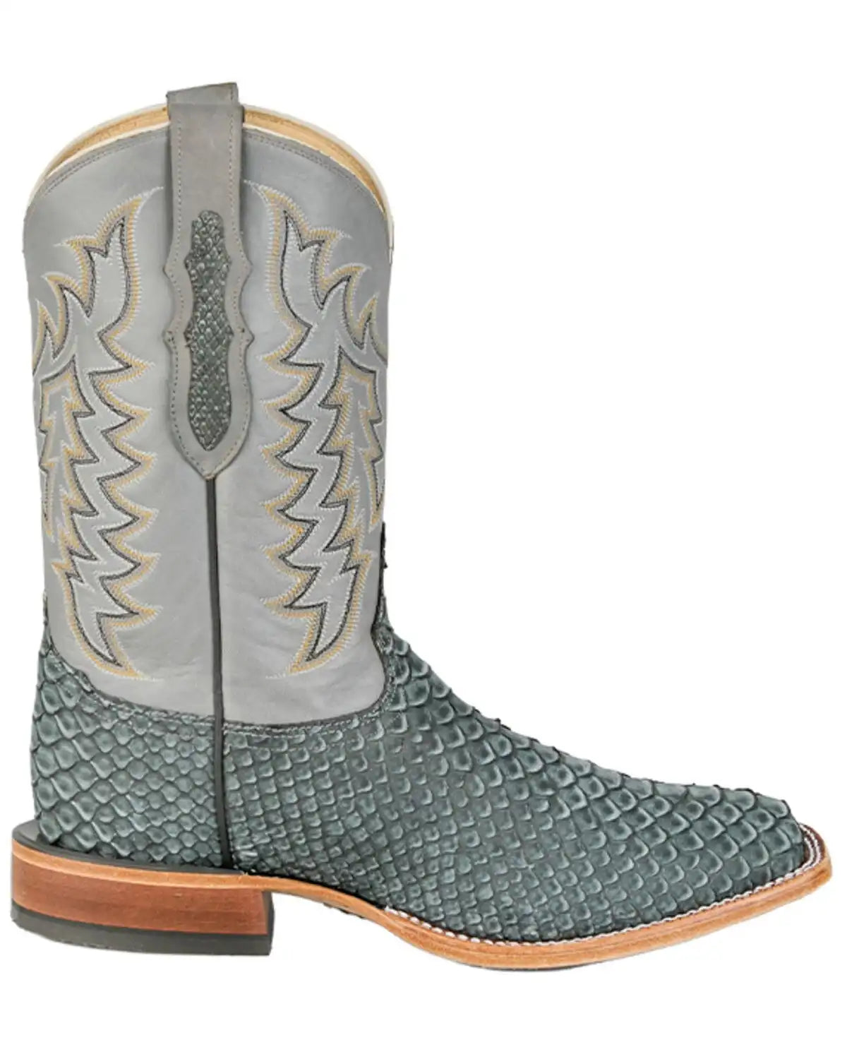 Tony Lama Men's Mario Exotic Python Western Boots - Broad Square Toe