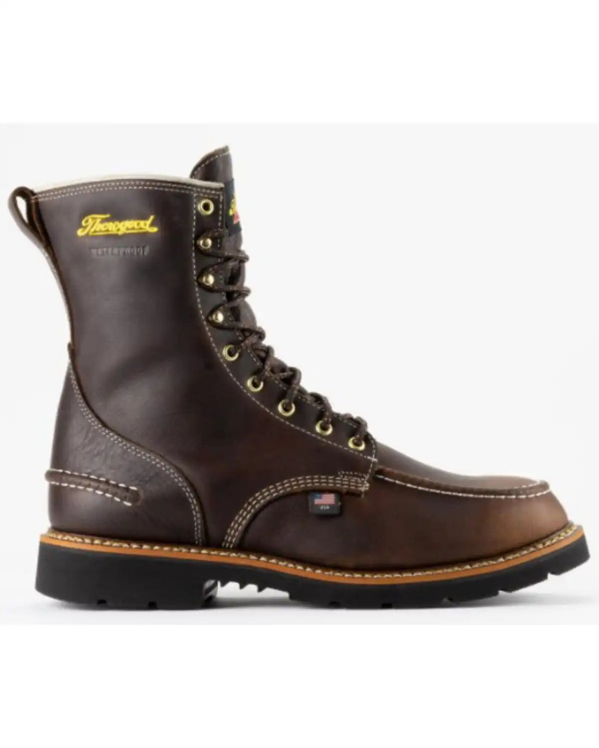 Thorogood Men's 8" 1957 Series Flyway Waterproof Briar Pitstop Moc Work Boots - Soft Toe