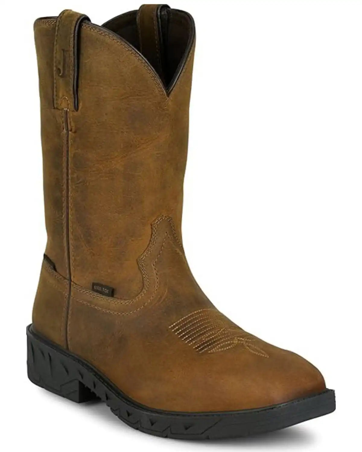 Justin Men's Trencher Pull-On Work Boots - Steel Toe