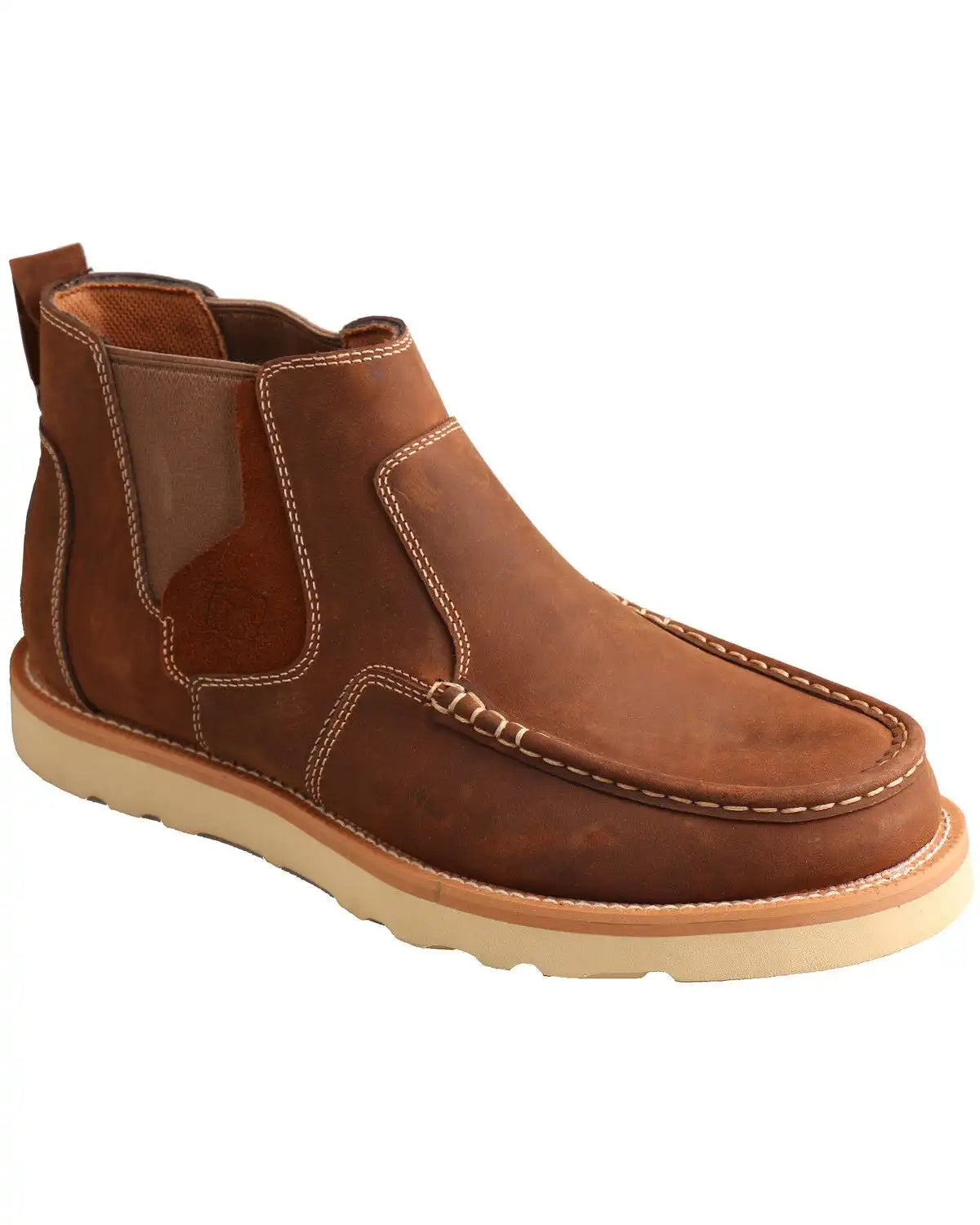 Twisted X Men's 4" Chelsea Wedge Sole Boots - Moc Toe