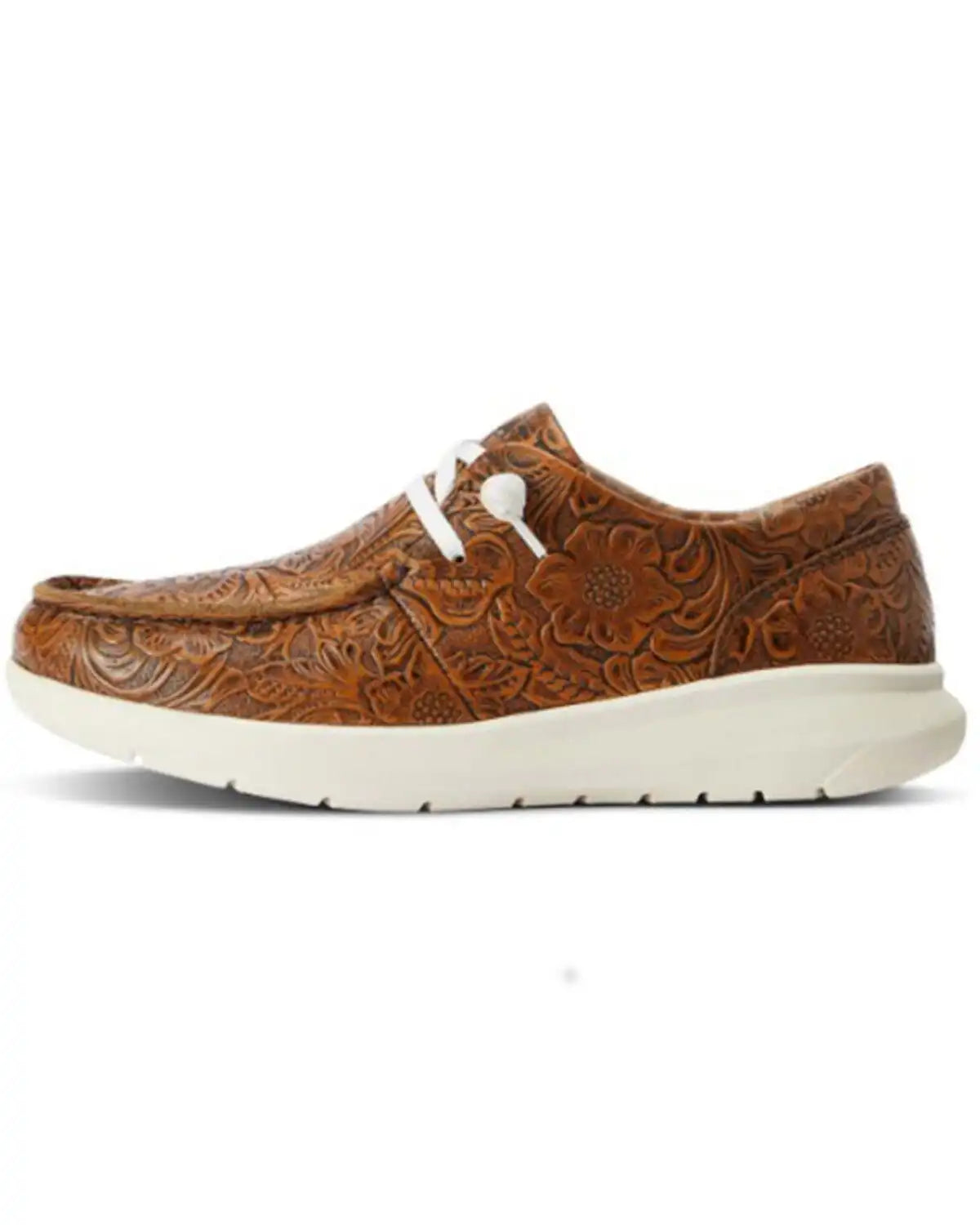 Ariat Women's Floral Embossed Casual Hilo Shoe - Moc Toe