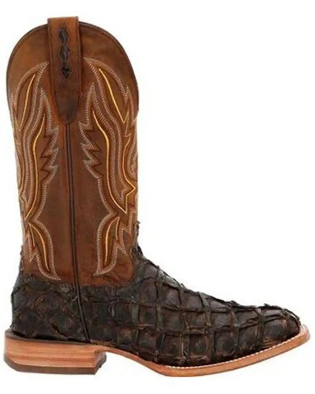 Durango Men's Exotic Pirarucu Skin Western Boots - Broad Square Toe
