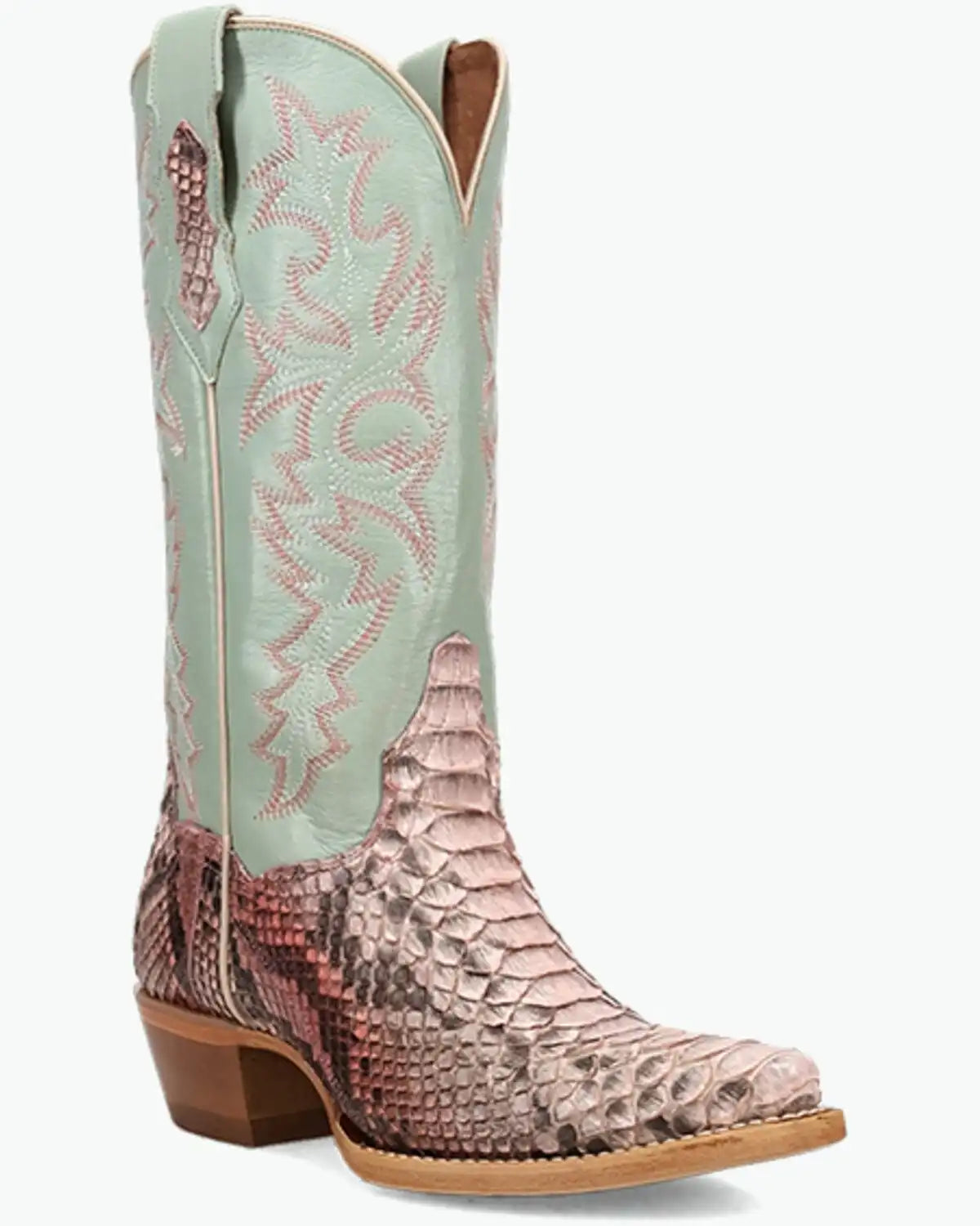 Dan Post Women's Exotic Python Western Boots - Snip Toe
