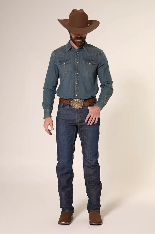 Cody James Men's Night Hawk Wash Jackson Slim Straight Stretch Denim Jeans