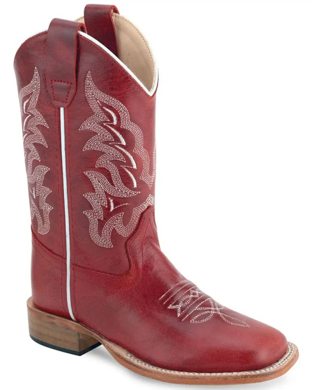 Old West Little Girls' Western Boots - Broad Square Toe