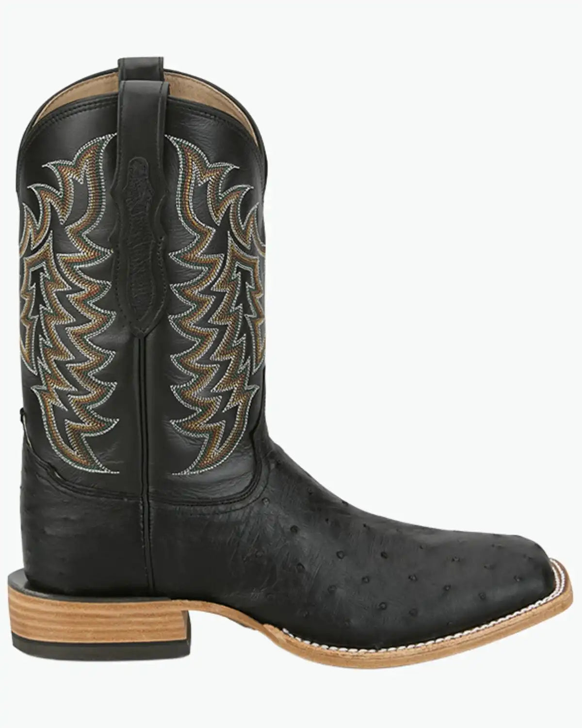 Tony Lama Men's Exotic Full Quill Ostrich Heritage Juan Western Boots - Broad Square Toe