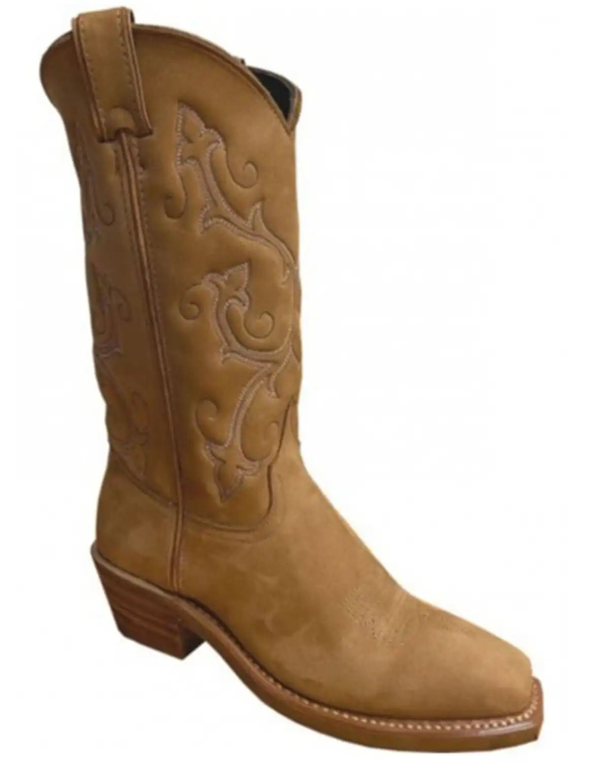 Abilene Women's Traditional Nutbuck Cowhide Performance Western Boots - Square Toe