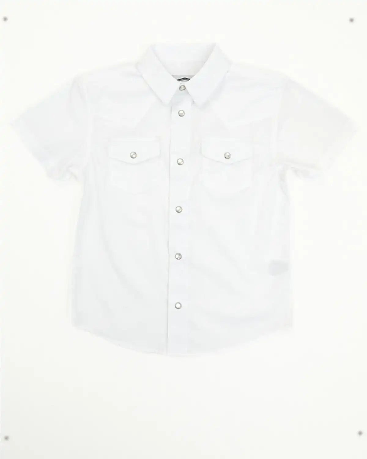 Gibson Trading Co Toddler Boys' Solid Short Sleeve Pearl Snap Western Shirt