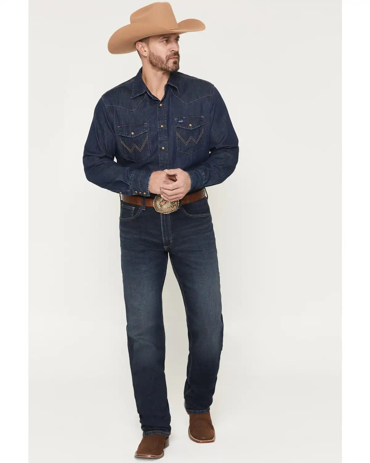 Wrangler 20X Men's 33MWX Emsley Dark Wash Extreme Relaxed Straight Stretch Denim Jeans