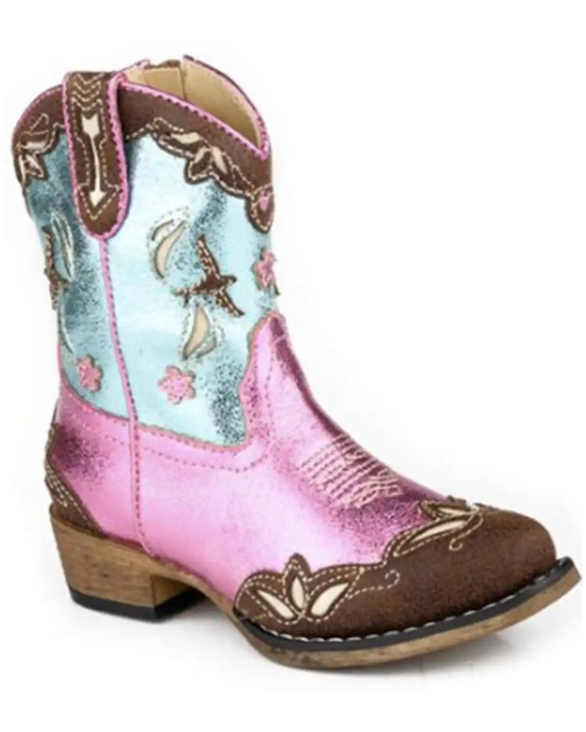 Roper Toddler Girls' Birdie Western Boots - Snip Toe