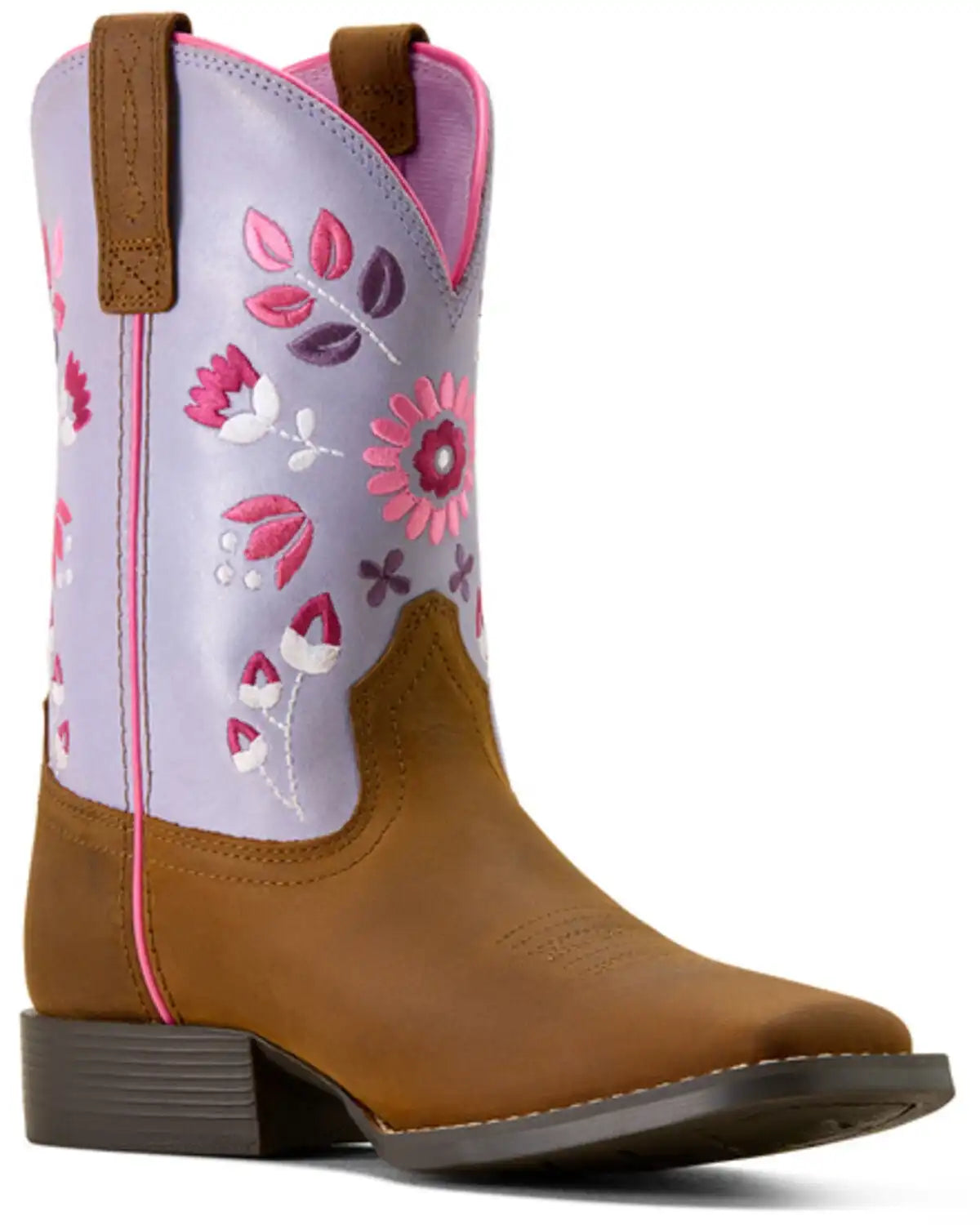 Ariat Girls' Wild Bloom Western Boots - Square Toe