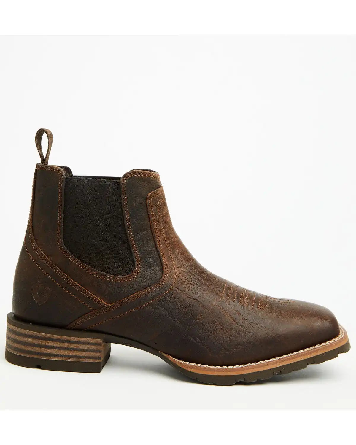 Ariat Men's Elephant Print Hybrid Low Boy Chelsea Boots - Broad Square Toe