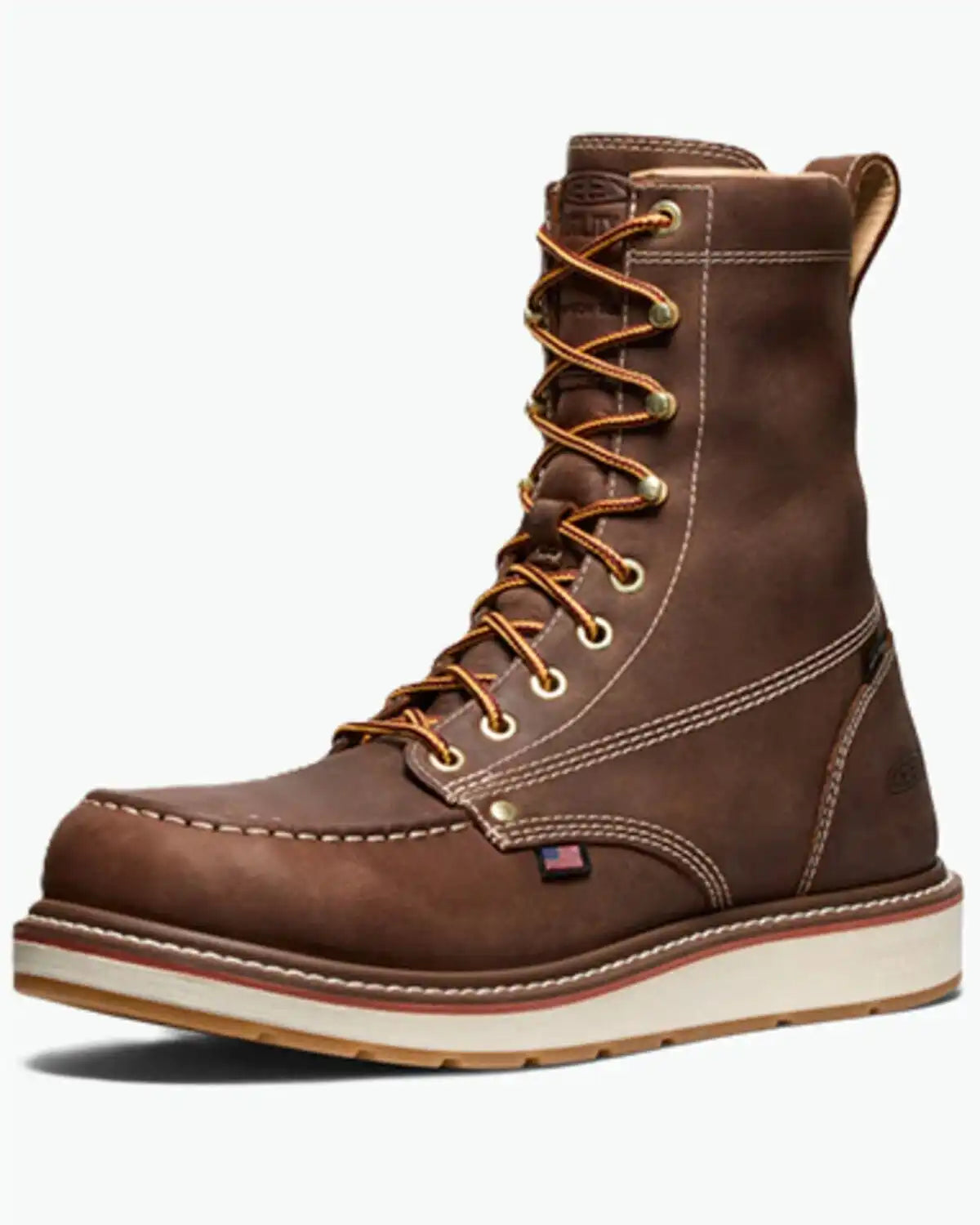 Keen Men's Liberty 8" Waterproof Moc Work Boots - Carbon Toe