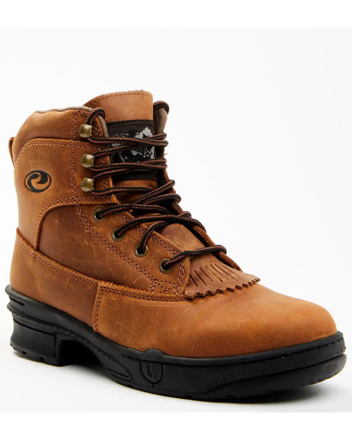 Roper Women's Crossrider Lace-Up HorseShoes - Round Toe