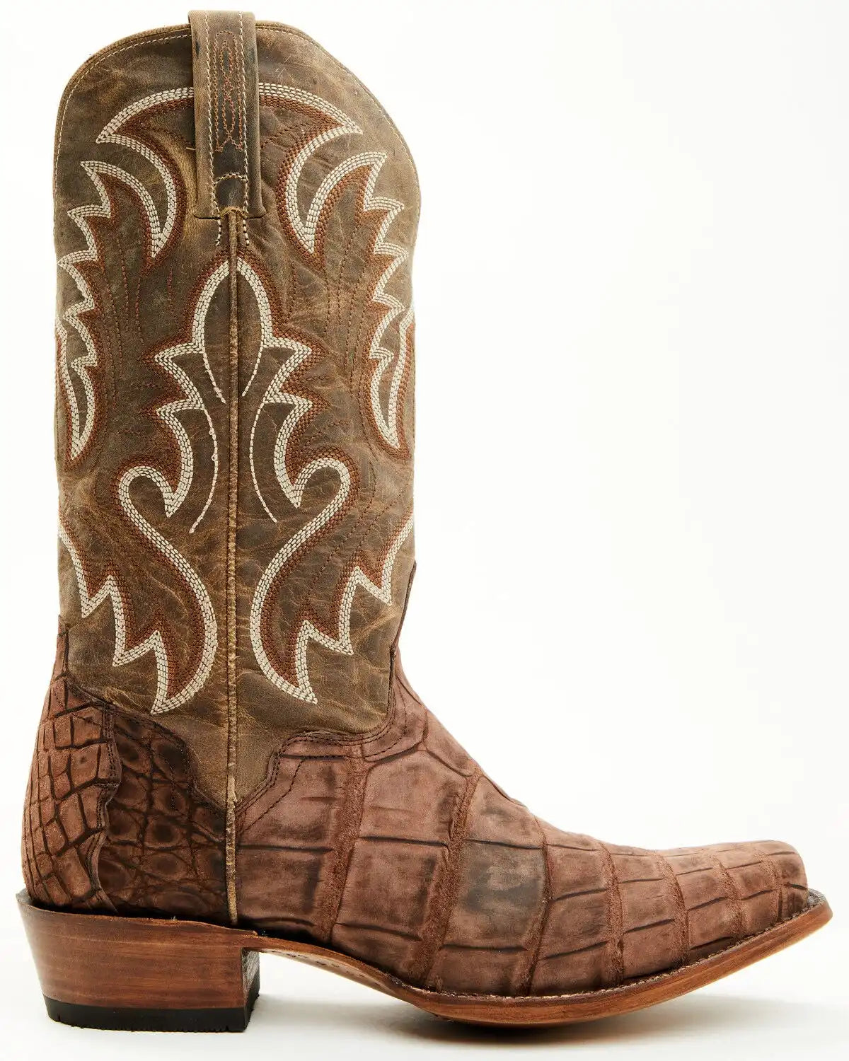 El Dorado Men's Exotic Alligator Western Boots - Square Toe