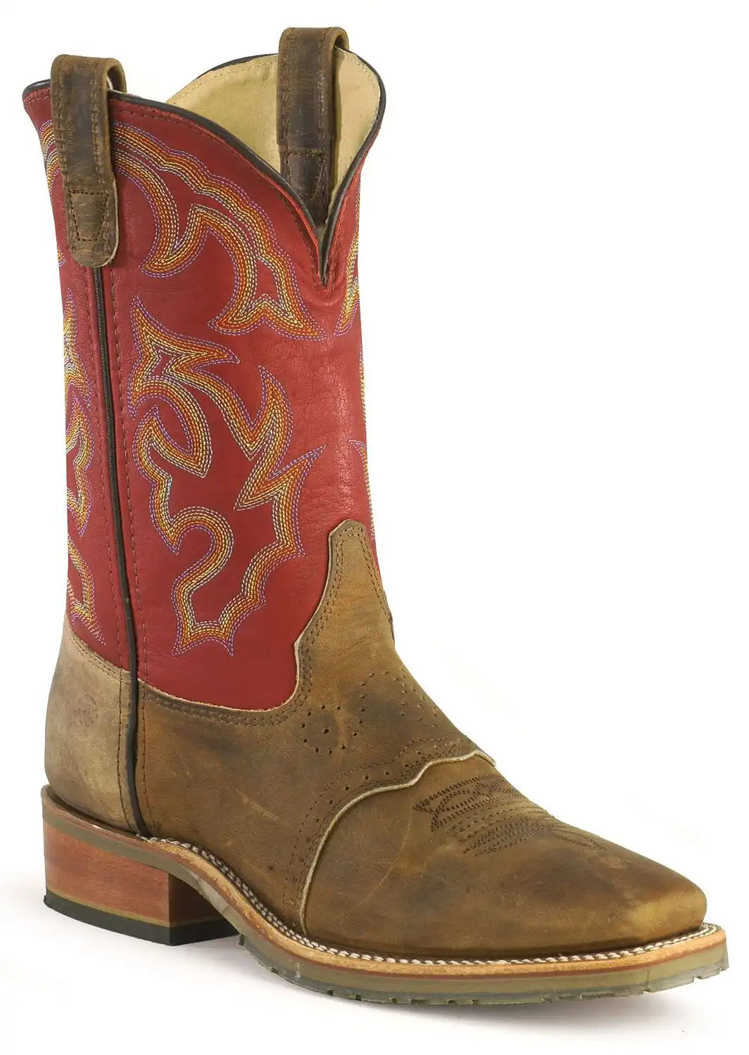 Double H Men's ICE Saddle Vamp Work Roper Boots - Square Toe