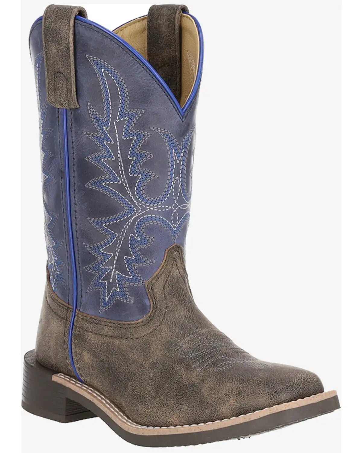 Old West Little Boys' Harrison Western Boots - Broad Square Toe