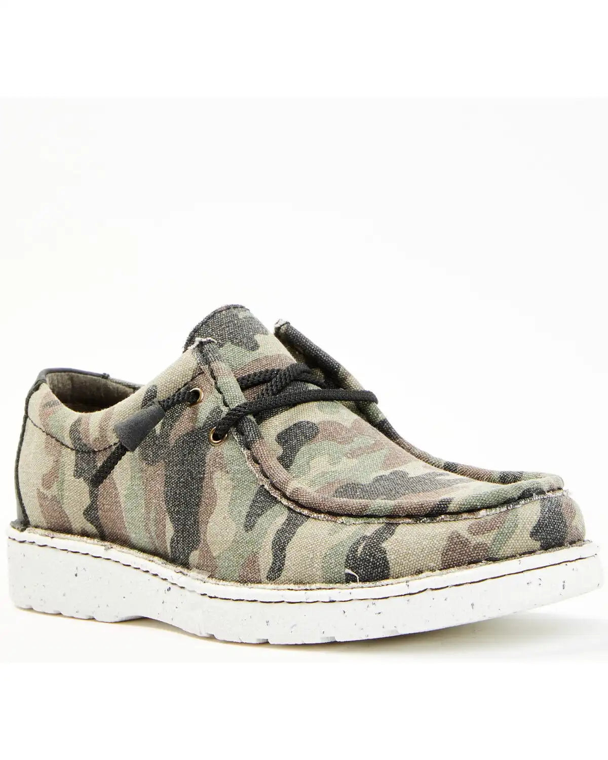 Justin Men's Hazer Camo Print Casual Slip-On Shoes - Moc Toe