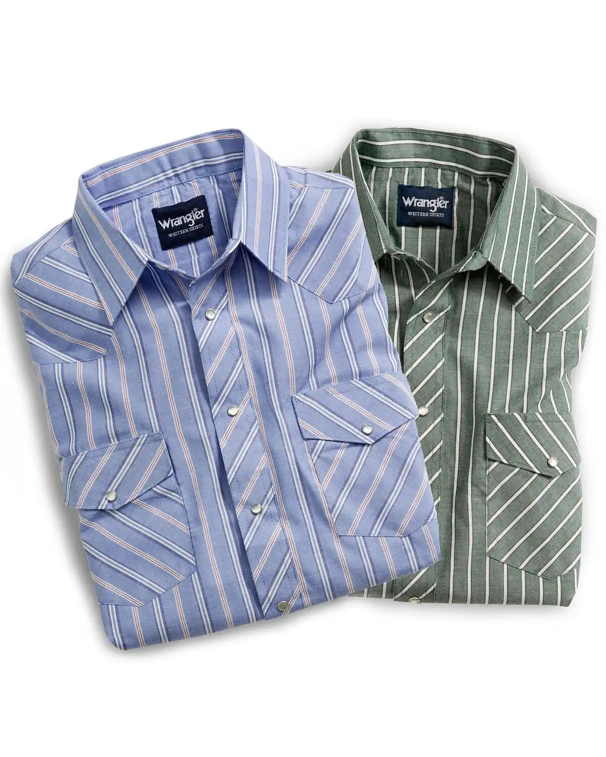 Wrangler Men's Assorted Plaid Short Sleeve Western Shirts