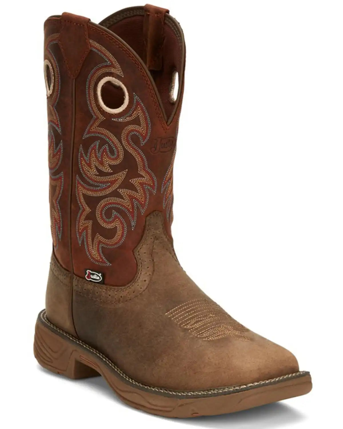Justin Men's Stampede Rush Western Boots - Broad Square Toe