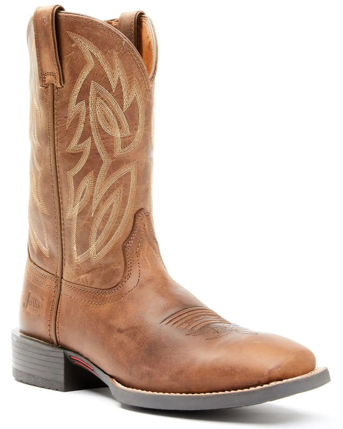 Justin Men's Stampede Canter Performance Western Boots - Broad Square Toe