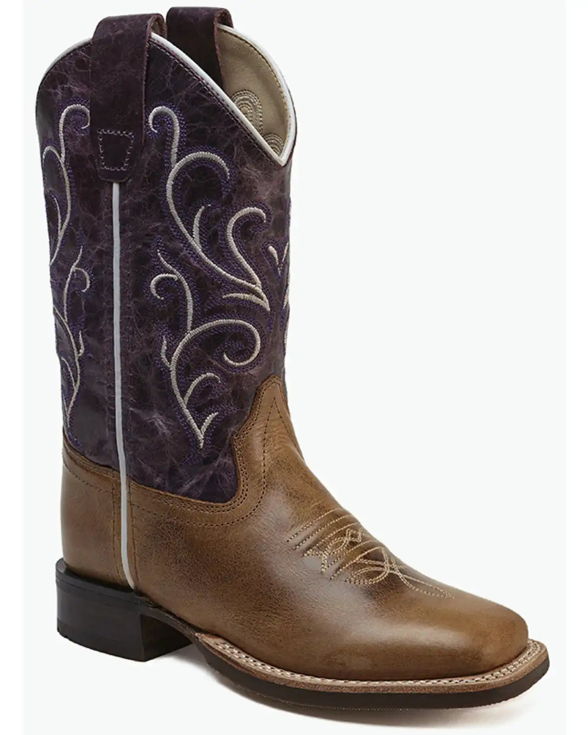 Old West Little Girls' Performance Western Boots - Broad Square Toe