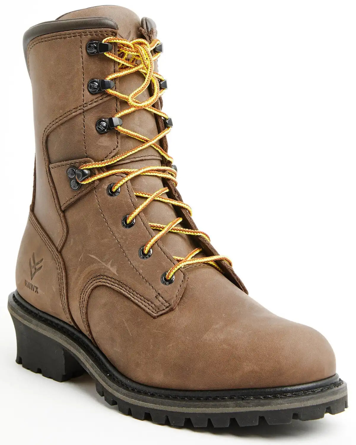 Hawx Men's 8" Logger Lace-Up Work Boot - Soft Toe