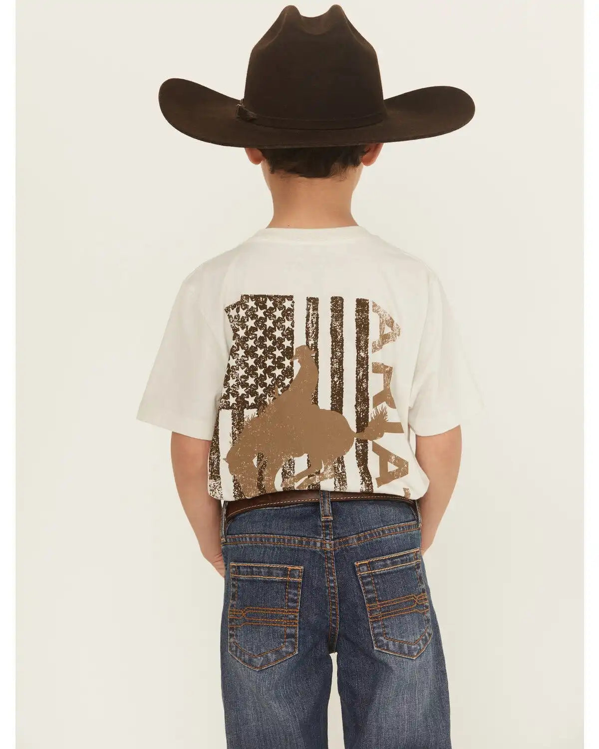 Ariat Boys' Bronco Flag Short Sleeve Graphic T-Shirt