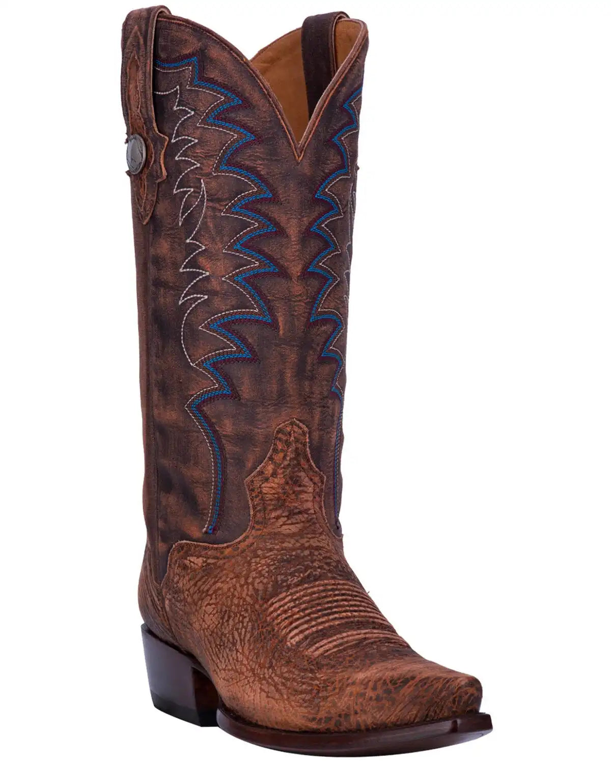 El Dorado Men's Handmade Brandy Shoulder Western Boots - Snip Toe