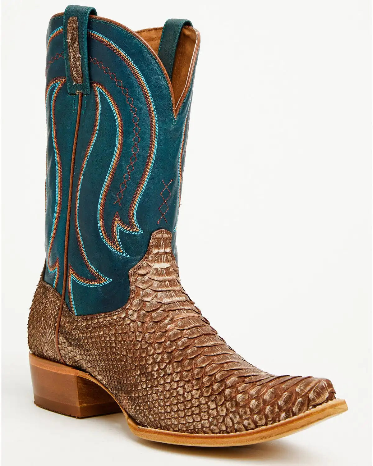Dan Post Men's Exotic Python Belly Western Boots - Snip Toe
