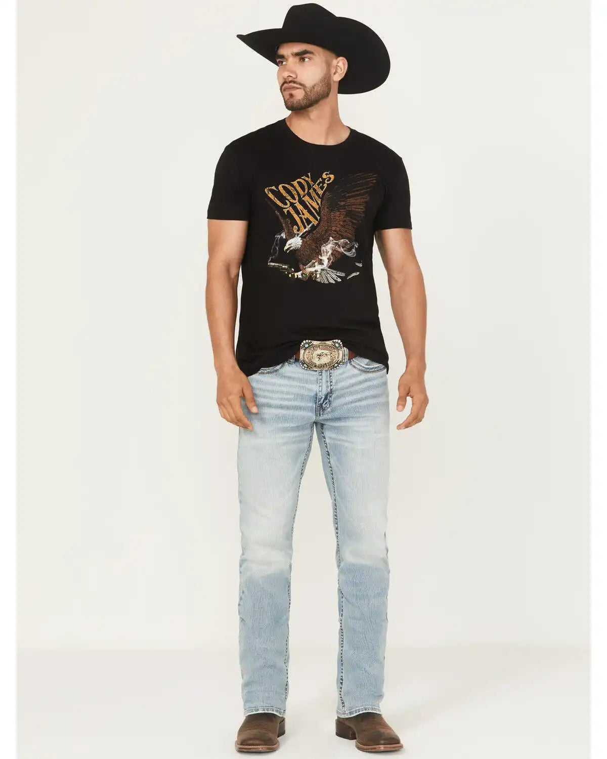 Cody James Men's Cyclone Wash Jackson Slim Straight Stretch Denim Jeans