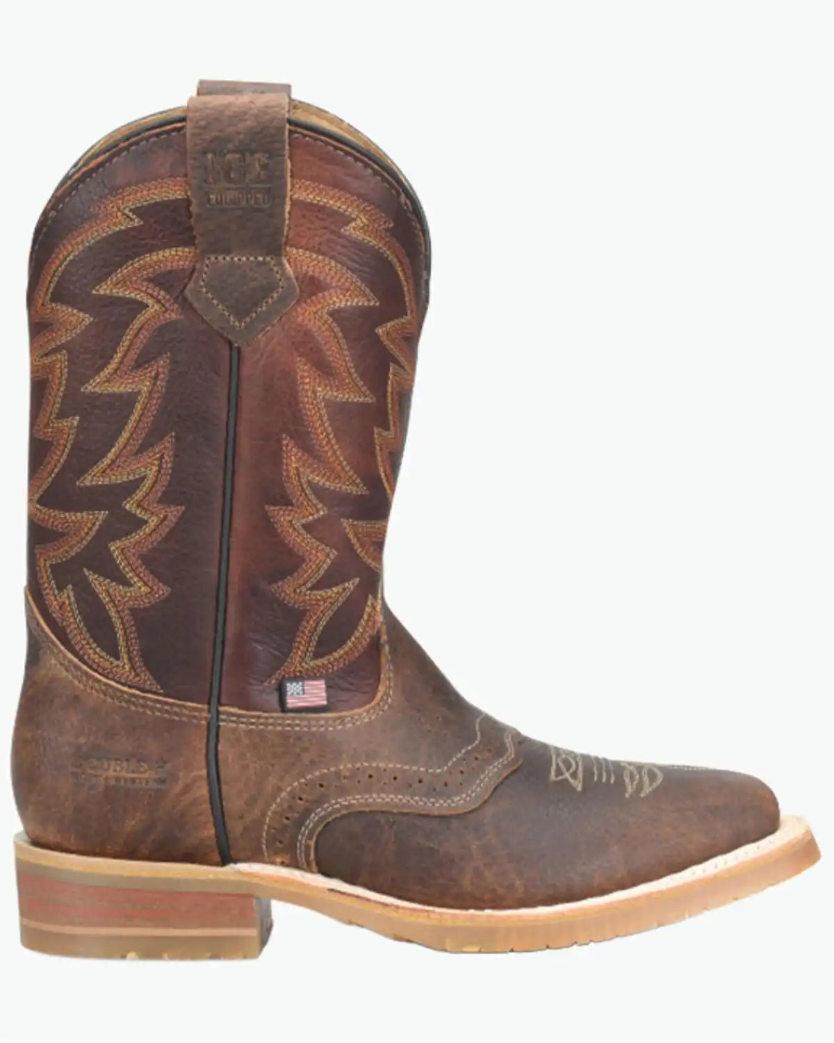 Double H Men's 11" Bowie USA Roper Performance Western Boots - Broad Square Toe