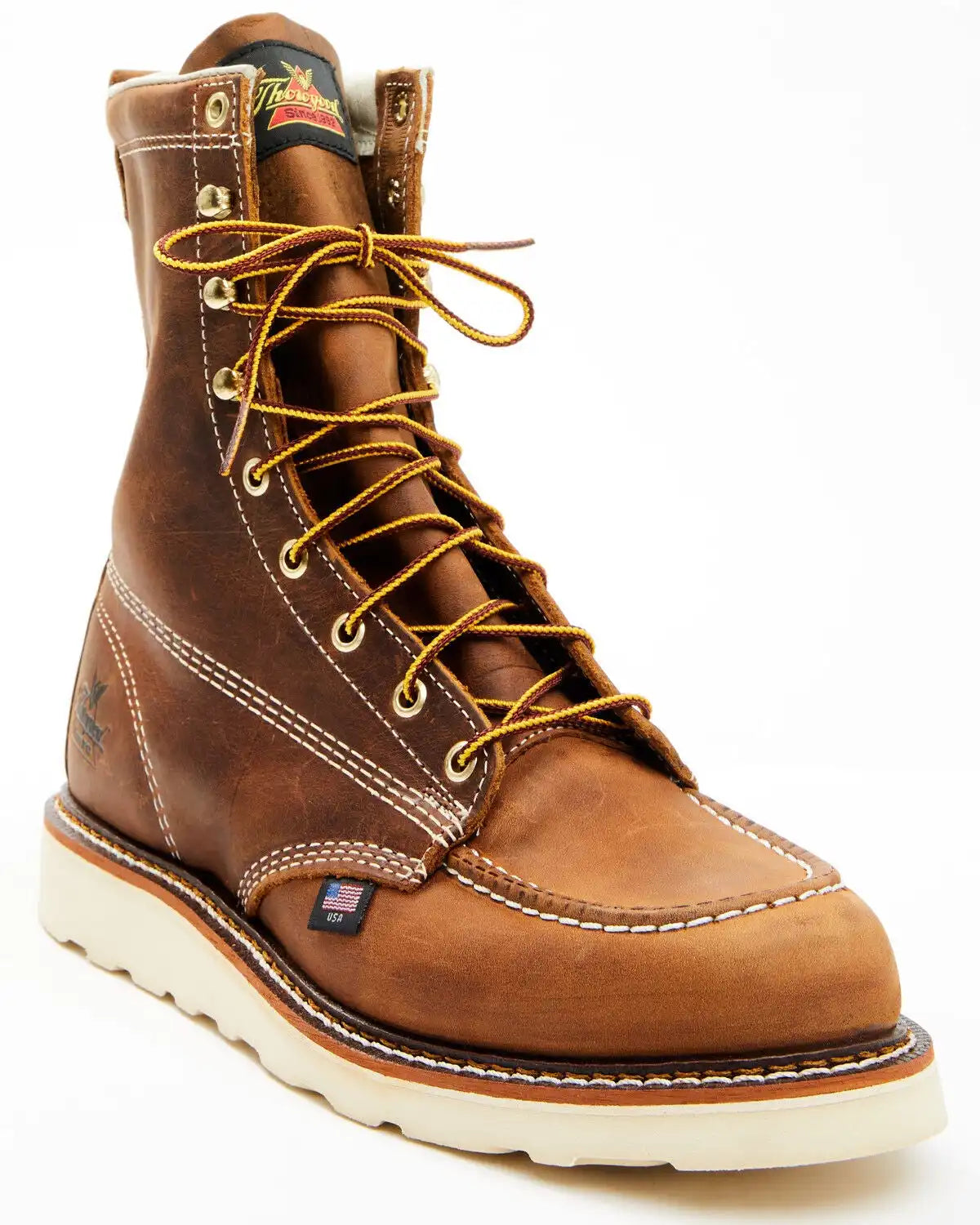 Thorogood Men's 8" American Heritage MAXWear Wedge™ Moc Work Boots - Soft Toe