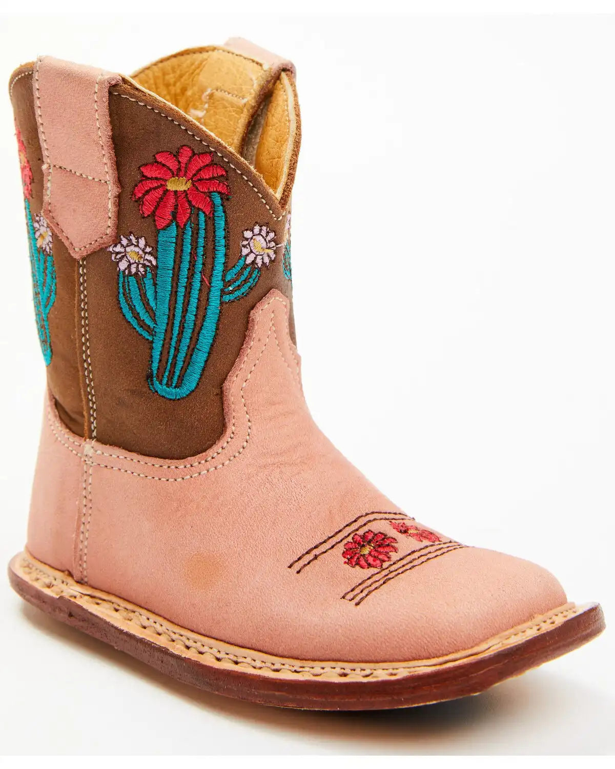 Roper Infant Girls' Cowbaby Cactus Western Boots - Square Toe