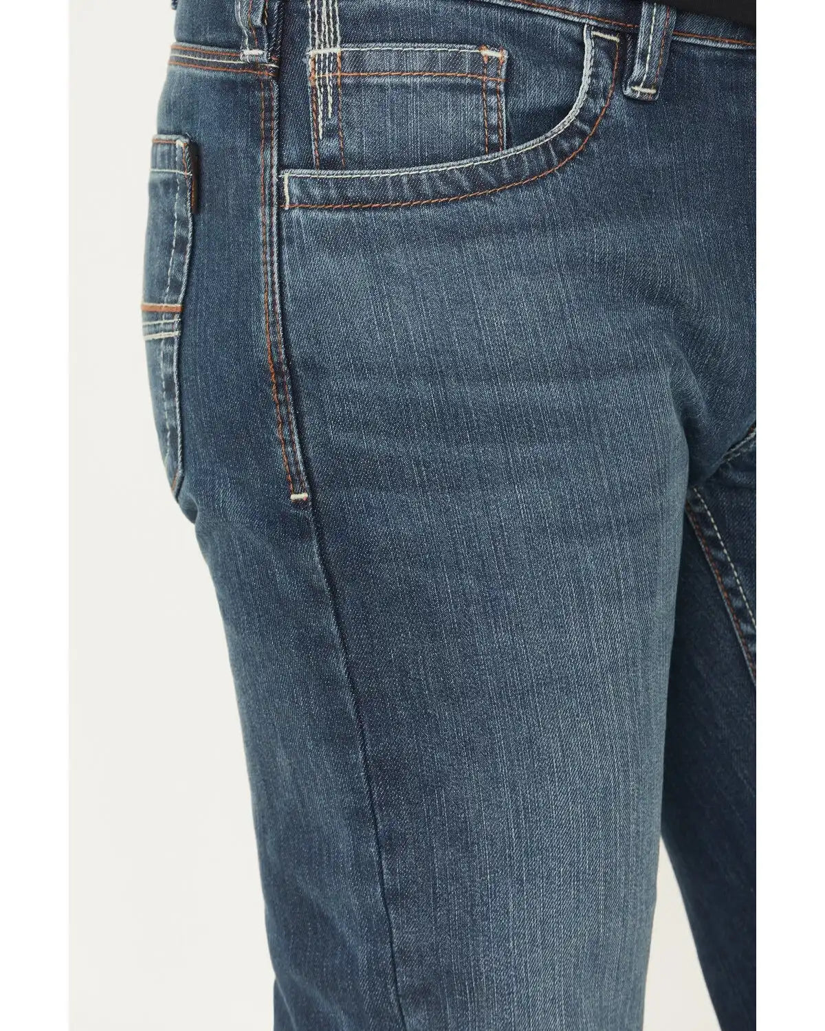 Cody James Men's FR Medium Wash Bozeman Slim Bootcut Stretch Denim Work Jeans