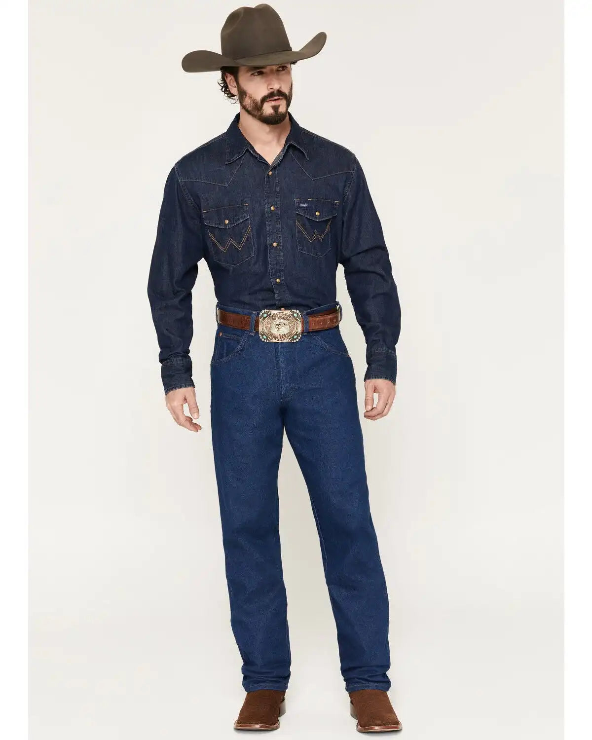 Wrangler 31MWZ Cowboy Cut Relaxed Fit Prewashed Jeans