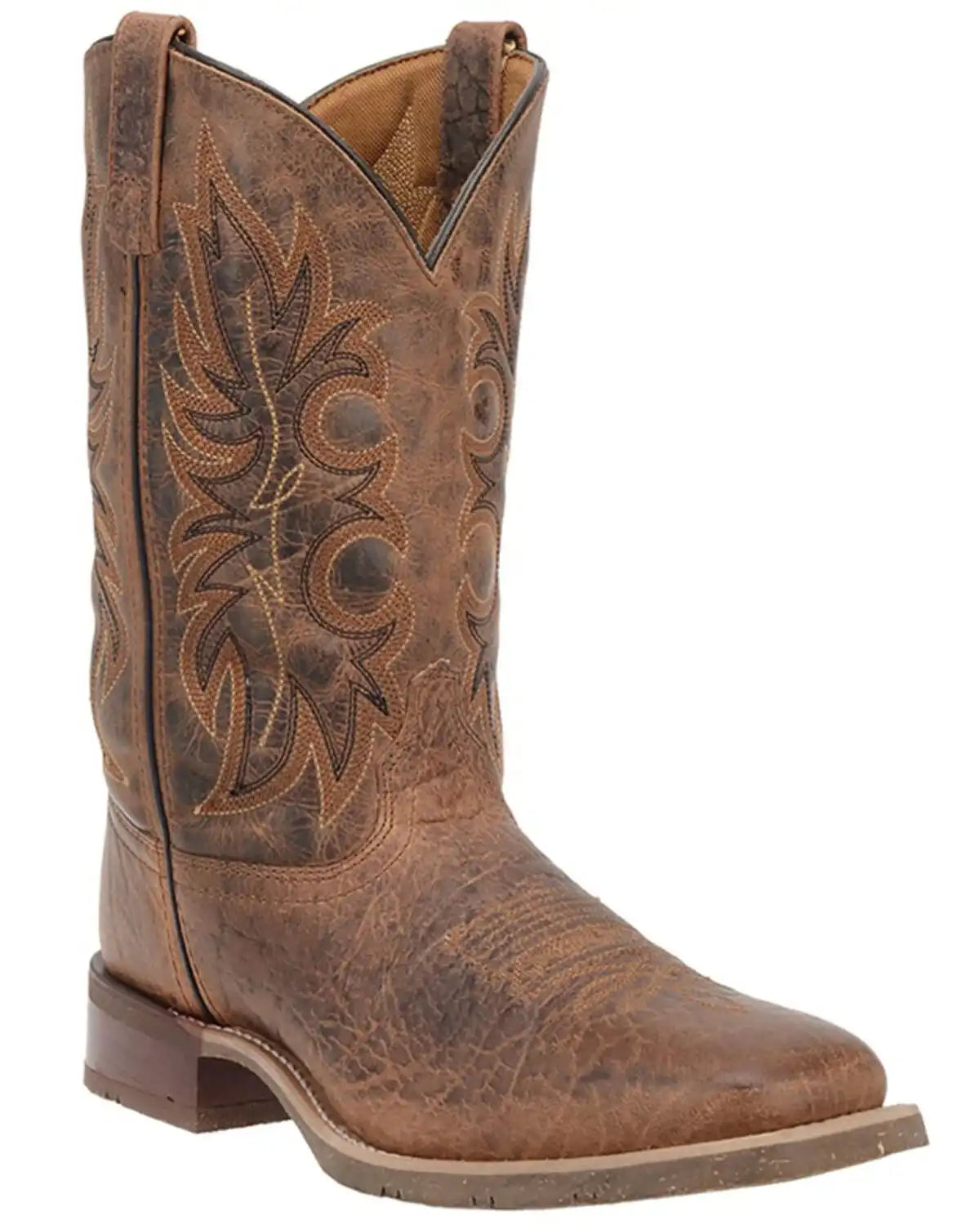 Laredo Men's Rancher Stockman Performance Western Boots - Broad Square Toe